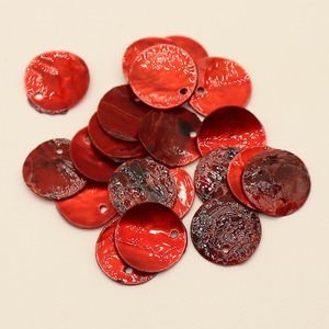 Perle a disco in madreperla coltivata, tinte, di colore misto, sostenibili, da 15 mm, per fai da te, cucito, gioielli e artigianato - Product Image 2
