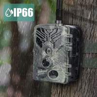 Caméra de chasse HC810PRO 4G avec vision nocturne, CMOS 4K, étanche IP66, 36MP, contrôle par application, diffusion en direct, service cloud gratuit, 8000 mAh