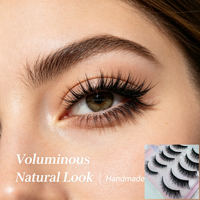 Faux cils en gros, lot de 5 paires, marque privée, cils naturels