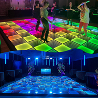 3d infinity mirror dmx night club rgb led dance floor dalles panneau de verre light up led dance floor magnetic for wedding
