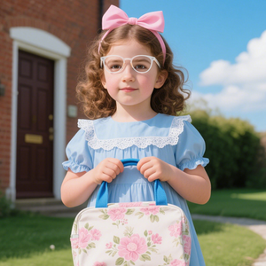 Rétro Enfants Élégant Mignon <span class=keywords><strong>Lunettes</strong></span> Cadre Sans Prescription Enfants Faux <span class=keywords><strong>Lunettes</strong></span> Anti Lumière Bleue - Product Image 1