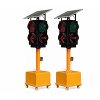 Feu de signalisation solaire à faible MOQ, 300 mm, DC12V, autonomie de 72 heures pour les secours routiers d'urgence