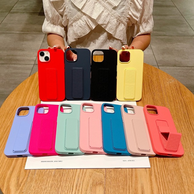 High Quality Microfiber Lining Shockproof Phone Case for iPhone 17 16 15 14 13 12 Pro Max Liquid Silicone Phone Case with Stand