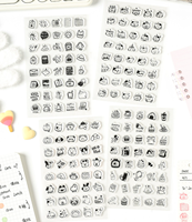 Tampon en silicone transparent avec motifs mignons pour les amateurs de loisirs créatifs, idéal pour le journal, le scrapbooking, la création de cartes et les fournitures DIY
