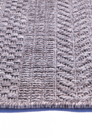 Tapis abstrait tissé en polypropylène gris naturel Turkua Home, tailles personnalisées, résistant aux taches, lavable, tissage plat, moderne, pour salon