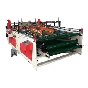 Corrugated Cardboard Box Pressing Type Semi Automatic Folder Gluer Machine Jumbo