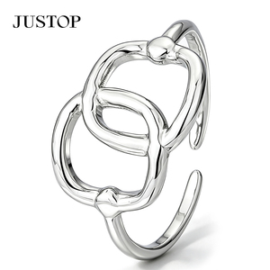 JUSTOP Men's Stainless Steel Wedding Band <b>Ring</b> Geometric <b>Plain</b> Band Classic Style - Product Image 3