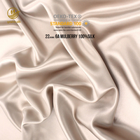 En gros En Stock lotus soie tissu brillant 6a grade tissu de soie 100% pur avec OEKO-TEX100 Certification