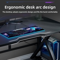 Bureau d'ordinateur en PVC, montage facile, design moderne et minimaliste pour la maison, la chambre ou le bureau