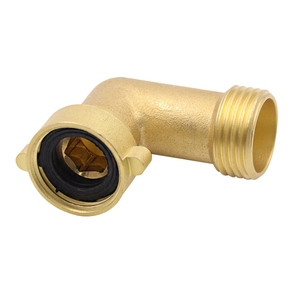 Adaptateur de tuyau coudé en laiton 3/4 "90 ° tuyau en cuivre raccords d'irrigation d'<span class=keywords><strong>arrosage</strong></span> de jardin connecter réparation connecteur <span class=keywords><strong>rapide</strong></span> joint de couplage - Product Image 6
