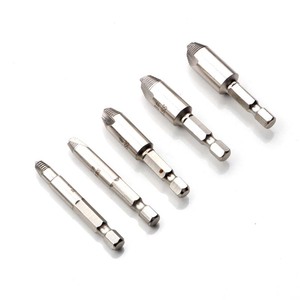 Screw Extractor Set 0 1 2 3 4 Metric Alloy Steel Industrial Grade Home Use Broken Screw <b>Removal</b> Tool Kit - Product Image 4