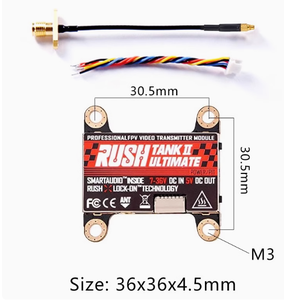II V2 Ultimate 5.8G 48CH Raceband para Drones RC, VTX Conmutable 2-8S 25/200/500/800mW - Product Image 4