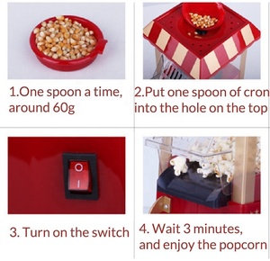 Chứng Nhận Ce Tự Động Bỏng Ngô Nhà Sản Xuất Điện Không Khí Nóng Hộ Gia Đình Bỏng Ngô Máy Nhựa Với Bánh Xe - Product Image 5