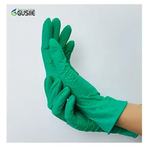 Gusiie Latex Aloe Disposable Durable 5g Green Latex Rubber Aloe Flavor Household Kitchen Gloves for food