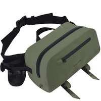 Sac banane avec logo zippé, porte-bouteille d'eau, course à pied, randonnée, pêche, activités de plein air, unisexe, nouveau style, sac de taille imperméable