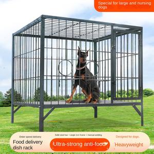 Katı desen ev evcil hayvan kafesi büyük ekstra büyük köpek kulübesi Golden Retriever Retriever için tam kare tüp köpek kafesi - Product Image 2