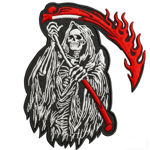 Tùy chỉnh Halloween 3D thêu sắt-on SKULL & tim các bản vá lỗi cho quần áo mũ túi & phụ kiện - Product Image 5