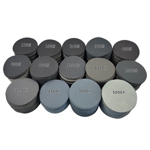 <strong>3</strong>/4/5/6Inch Waterproof Sanding Discs <strong>Hook</strong> <strong>and</strong> <strong>Loop</strong> Silicon Carbide Sandpaper for Polishing Grinding - Product Image 1