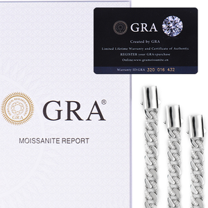 Hip Hop Đầy Đủ Kim Cương Chuỗi Liên Kết 925 Bạc Cuba Liên Kết Vòng Cổ Đồ Trang Sức Tốt Vòng Đeo Tay & Bangles Hollow Ánh Sáng Trọng Lượng Cuba Liên Kết - Product Image 3