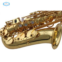 OEM Musical Instrument Popular Grade Classic Structure Gold Lacquer Alto Saxophone