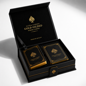 Jeu de cartes de luxe plaqué or personnalisé, coffret cadeau premium pour mariage, jeu de cartes en plastique imperméable, cartes de <span class=keywords><strong>poker</strong></span> anime japonais - Product Image 4