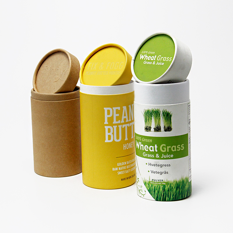 Empty Printed Biodegradable Wholesale Eco Friendly Recycled Round Kraft Cardboard Luxury Cylinder Custom Paper Tube Packaging