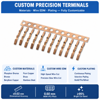 Connecteur de cellule à barre omnibus en cuivre pour pack de batteries 18650, pour borne de batterie, OEM personnalisé, vente en gros