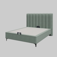 Cadre de lit moderne rembourré avec système de levage à gaz et rangement |   Lit ottoman en tissu |   Lit relevable hydraulique pour meubles de chambre à coucher OEM ODM