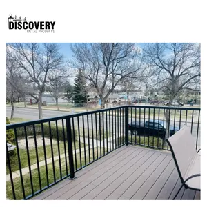 Newly design aluminum balcony railing OEM ODM metal garden balustrades hot selling exterior handrail