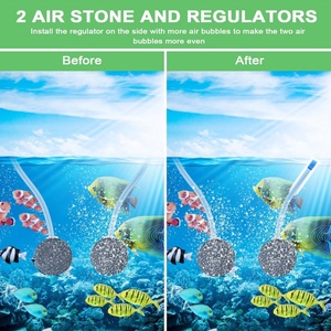 Mini Solar Powered Air <b>Pump</b> Rechargeable <b>Battery</b> Operated Low Noise Oxygenator Home Aquarium Small Fish Pond Fishing Use - Product Image 4