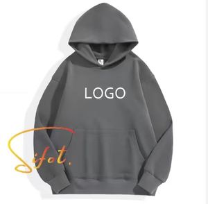 Sifot personnalisable brodé unisexe à capuche en coton lourd Street Wear pour hommes et femmes quantité minimale de commande bas et logo bon marché - Product Image 1