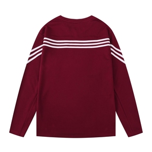 Custom Blanks <b>Polyester</b> Waffle Mesh Knit Pullover Long Sleeve New Design Vintage Basketball Jerseys - Product Image 2