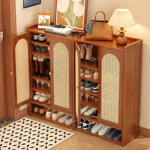 Scarpiera per <span class=keywords><strong>Ingresso</strong></span> Casa, Mobile Scarpiera Multistrato per Corridoio Interno, Organizzatore per Scarpe in Bambù Antipolvere e Traspirante - Product Image 3