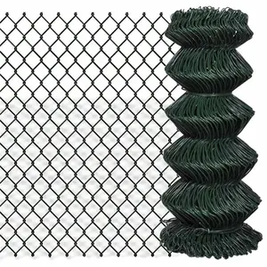 PVC Plastic Coated Galvanized Composite Chain Link Privacy Fence