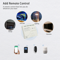 Fonctionne avec le module d'interrupteur intelligent Tuya WiFi 4 CH, relais AC85-250V avec récepteur RF 433Mz pour domotique, 2.4G 110V 220V