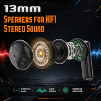 Nouveaux écouteurs sportifs sans fil tendance style Mecha, audio stéréo à faible latence, longue autonomie, écouteurs légers pour jeux, musique et appels