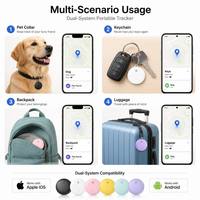 Nouveau traceur intelligent ultra-fin compatible avec Apple Find My et Android, utilisé pour suivre les bagages, les cartes de crédit, les passeports, les clés de voiture
