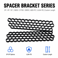 Support de fixation pour cellules de batterie en ABS+PC à motif zigzag, 4S12P 8S5P pour 18650 21700 26650