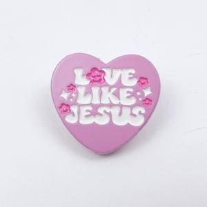 Wholesale Religious Jesus Love Cross Theme Alloy Soft Enamel Pins for Women with Embossing Printing Prayer Souvenir - Product Image 5