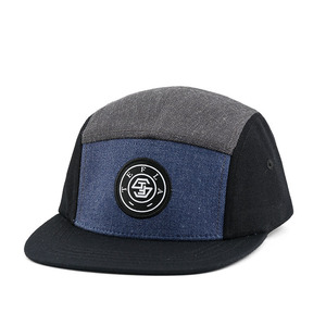 Fashion Women Men Custom Woven Patch Logo Straight Flat Bill Urban Street Hat Wool Cotton Denim 5 Panel Distressed Snapback Caps