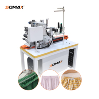 Machine à coudre à point de recouvrement automatique à grande vitesse SOMAX SM-09 pour ceintures élastiques, idéale pour les usines de confection