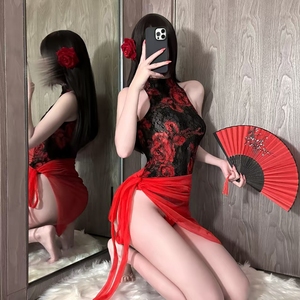 Lencería Sexy de Anime para Mujer, Estilo Babydoll, Estampada, Transparente, con Decoración de Encaje, Camisón - Product Image 6