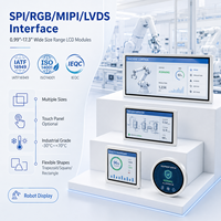 Écran intelligent AI LCD TFT IPS haute résolution WeiTai OEM ODM de 0,99'' à 17,4'' avec RGB SPI LVDS MIPI pour robot de service