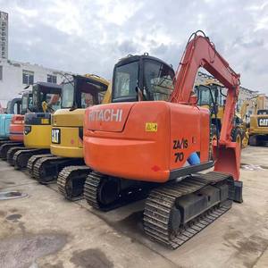 รถขุดฮิตาชิ ZX70 มือสอง รถขุดไฮดรอลิกแบบตีนตะขาบ ปั๊มเครื่องยนต์ 40.5 กิโลวัตต์ กำลัง 0.33 ลูกบาศก์เมตร ความจุบุ้งกี๋ ผลิตในญี่ปุ่นแท้ - Product Image 1