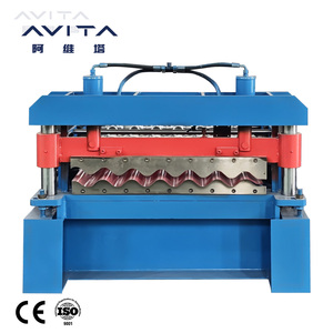 AVITA 골판지 타일 만들기 기계 골판지 지붕 시트 건설 용 기계 롤 성형 기계 만들기 지붕 타일 - Product Image 2