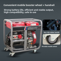 Générateur diesel portable de 3 kW à 10 kW, série alimentée par un AVR KOOP, monophasé 3 phases 230 V 400 V, refroidi par air