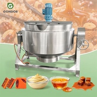 Marmite de cuisson et de mélange à double enveloppe chauffée au gaz, avec agitateur, capacité 100L (500 litres), pour confiture, modèle Mini Steam 100 Gallon, occasion