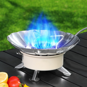 Mini estufa de Gas de Metal portátil, quemador de horno plegable para Camping, Picnic, cocina, estufa de Gas butano - Product Image 3