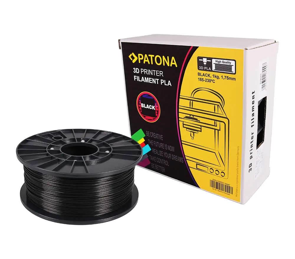 PATONA 1.75mm 3D printer Filament black: Material PLA