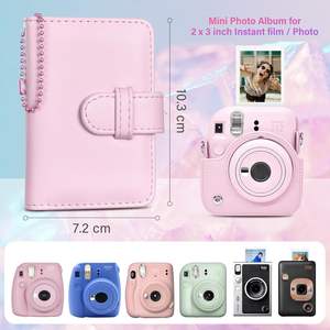 Album photo personnalisé en cuir PU, 28 pochettes, petit format, pour films 2 x 3 pouces, <span class=keywords><strong>mini</strong></span> albums mignons pour filles, pour Fujifilm <span class=keywords><strong>Instax</strong></span> <span class=keywords><strong>Mini</strong></span> 12 - Product Image 5